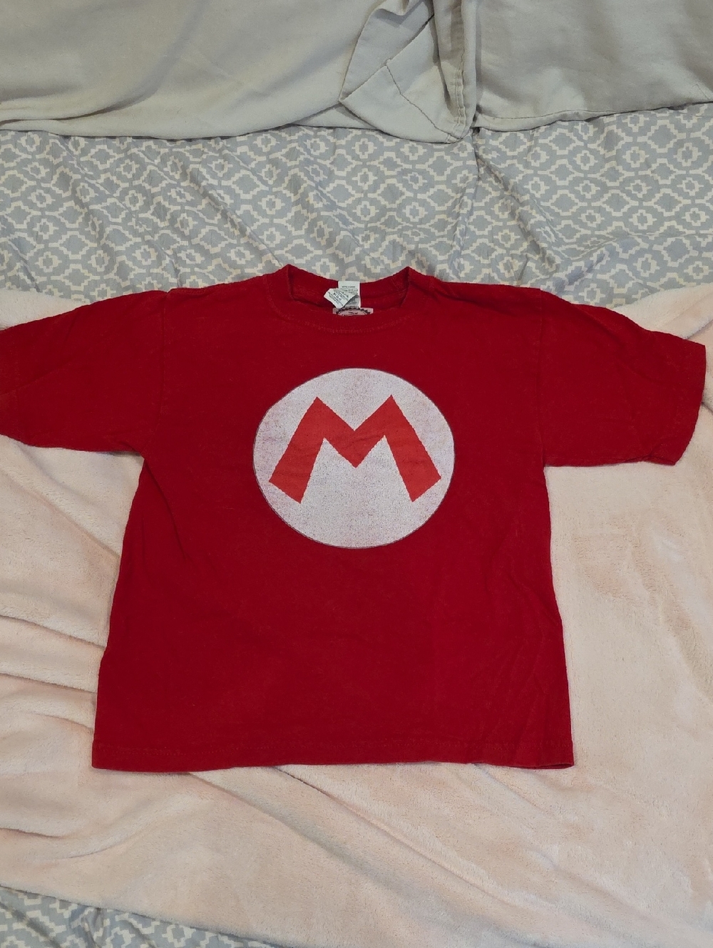 Nintendo Red Mario 'M' Logo Short Sleeve Tee